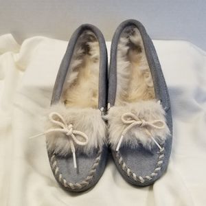 Minnetonka Moccasins Charcoal Blue